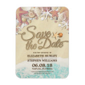 ウェディングサマーサンディビーチヒトデ マグネット (縦)