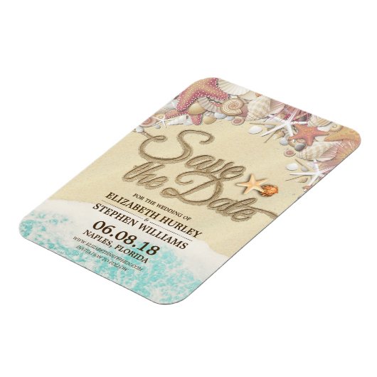 ウェディングサマーサンディビーチヒトデ マグネット (左側)