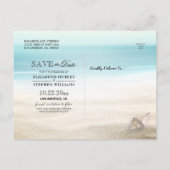 ウェディングサマーサンディビーチヒトデ 案内ポストカード (裏面)