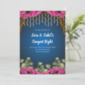 ウェディングサングートの招待状 & インドのサングートへの招待 招待状 (スタンド正面)