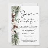 ウェディングザデイトウィンターヴィンテージクラシックミニム 招待状 (正面)