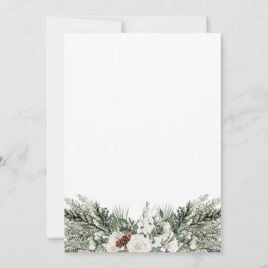 ウェディングザデイトウィンターヴィンテージクラシックミニム 招待状 (裏面)