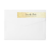 ウェディングザデイトゴールドフォイルスターズ紙吹雪 ラップアラウンドラベル (裏面)