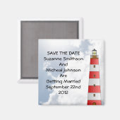 ウェディングザデイトビーチ雲ライトハウス マグネット (正面/裏面)