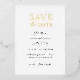 ウェディングザデイトフォイル招待状 箔招待状