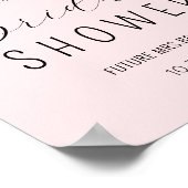 ウェディングシャワーおめでとう ブッシュピンク ポスター (角)