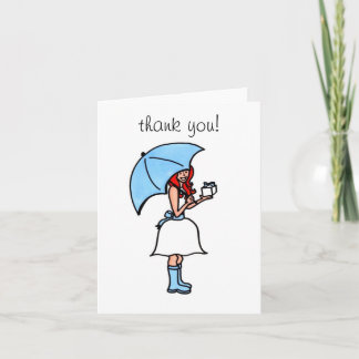 ウェディングシャワーお礼状（空白） サンキューカード