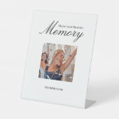  ウェディングシャワーでの思い出の写真をシェア 台座サイン (正面)