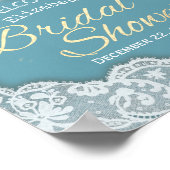 ウェディングシャワーのお出迎え ライト ライラック サンキライ ストリング ライト ポスター (角)