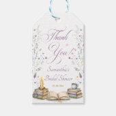 ウェディングシャワーのお礼の本 ギフトタグ (正面)