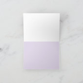 ウェディングシャワーのお礼カード  |  パープル サンキューカード (内部)