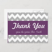 ウェディングシャワーのお礼カード ポストカード (正面/裏面)