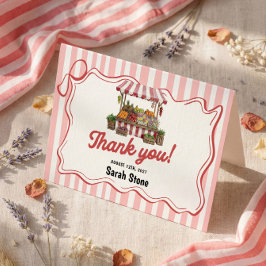 ウェディングシャワーのお礼 サンキューカード