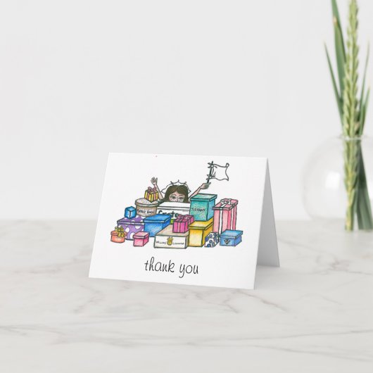 ウェディングシャワーのお礼 サンキューカード (正面)