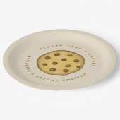 ウェディングシャワーのお菓子をどうぞ ペーパープレート (アングル)