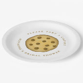 ウェディングシャワーのお菓子をどうぞ ペーパープレート (アングル)