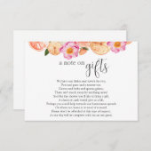 ウェディングシャワーのお金リクエスト封入カード エンクロージャーカード (正面/裏面)