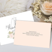 ウェディングシャワーのためのウェディングドレスの感謝カード サンキューカード