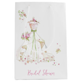 ウェディングシャワーのためのウェディングドレス ミディアムペーパーバッグ