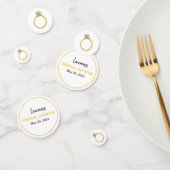 ウェディングシャワーのためのオーダーメイドの婚約指輪 コンフェッティ (グループ)