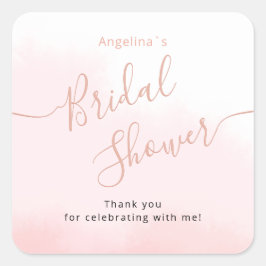 ウェディングシャワーのためのステッカー スクエアシール