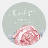 ウェディングシャワーのためのステッカー ラウンドシール (正面)