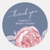 ウェディングシャワーのためのステッカー ラウンドシール (正面)