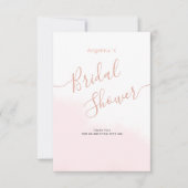 ウェディングシャワーのためのフラットな感謝カード。 サンキューカード (正面)