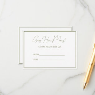 ウェディングシャワーのための同封カード。 エンクロージャーカード