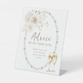 ウェディングシャワーのアドバイスサイン 台座サイン (正面)