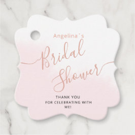 ウェディングシャワーのギフトタグ フェイバータグ