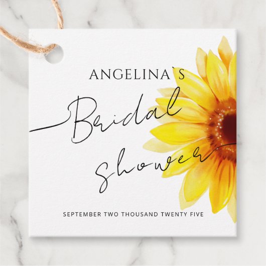 ウェディングシャワーのギフトタグ フェイバータグ (正面)