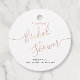 ウェディングシャワーのギフトタグ フェイバータグ