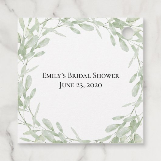 ウェディングシャワーのギフトタグ 愛を育もう フェイバータグ (裏面)