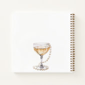 ウェディングシャワーのゲストブック パール プロセッコ ノートブック (裏面)