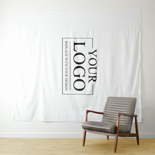ウェディングシャワーのタペストリー お客様のロゴ エレガント モダン タペストリー (インサイチュ(横))