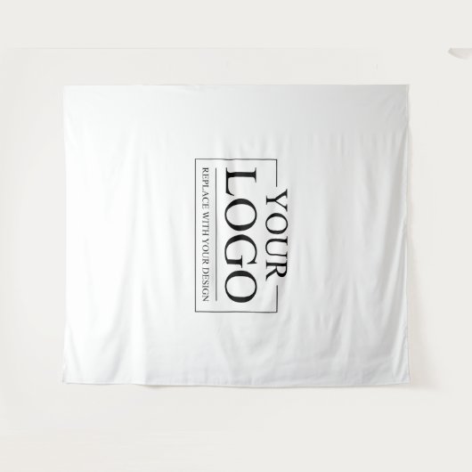 ウェディングシャワーのタペストリー お客様のロゴ エレガント モダン タペストリー (正面(横))