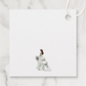 ウェディングシャワーのドレスをカスタマイズしてくれてありがとう フェイバータグ (裏面)