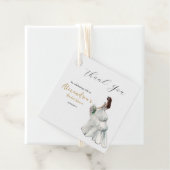 ウェディングシャワーのドレスをカスタマイズしてくれてありがとう フェイバータグ (インサイチュ)