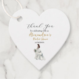 ウェディングシャワーのドレスをカスタマイズ ギフト ありがとう フェイバータグ