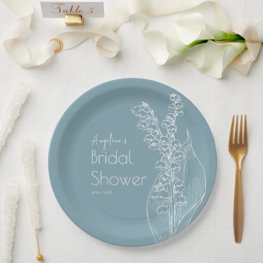 ウェディングシャワーのパーティープレート ペーパープレート (ウェディング)