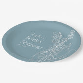 ウェディングシャワーのパーティープレート ペーパープレート (アングル)