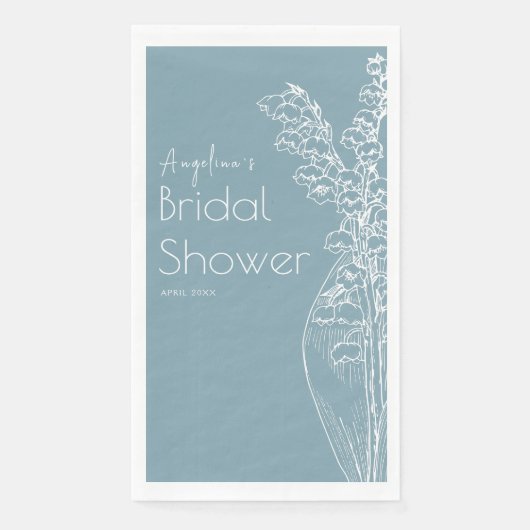 ウェディングシャワーのパーティー用ナプキン (正面)