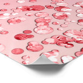 ウェディングシャワーのピンク ローズゴールド グリッター歓迎 ポスター (角)