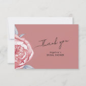 ウェディングシャワーのフラットな感謝カード サンキューカード (正面)