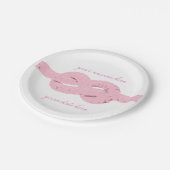 ウェディングシャワーのプレート ペーパープレート (アングル)