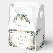 ウェディングシャワーのユーカリグリッターお礼 フェイバーボックス (オープン)