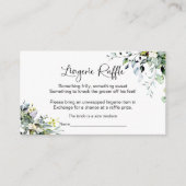 ウェディングシャワーのランジェリーくじ 封入カード エンクロージャーカード (正面)