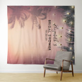 ウェディングシャワーの写真用背景 夏のヤシの木 タペストリー (インサイチュ(横))