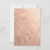 ウェディングシャワーの写真 花の花束 誕生日 青い桃 招待状 (裏面)